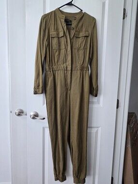 Banana Republic Green Utility Jumpsuit